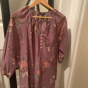 🌹💜🌷Purple flower blouse